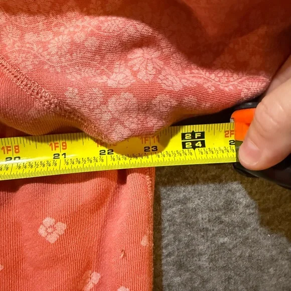 Aerie Sweatshirt womens Medium pink coral floral soft distressed oversized comfy - Picture 13 of 14